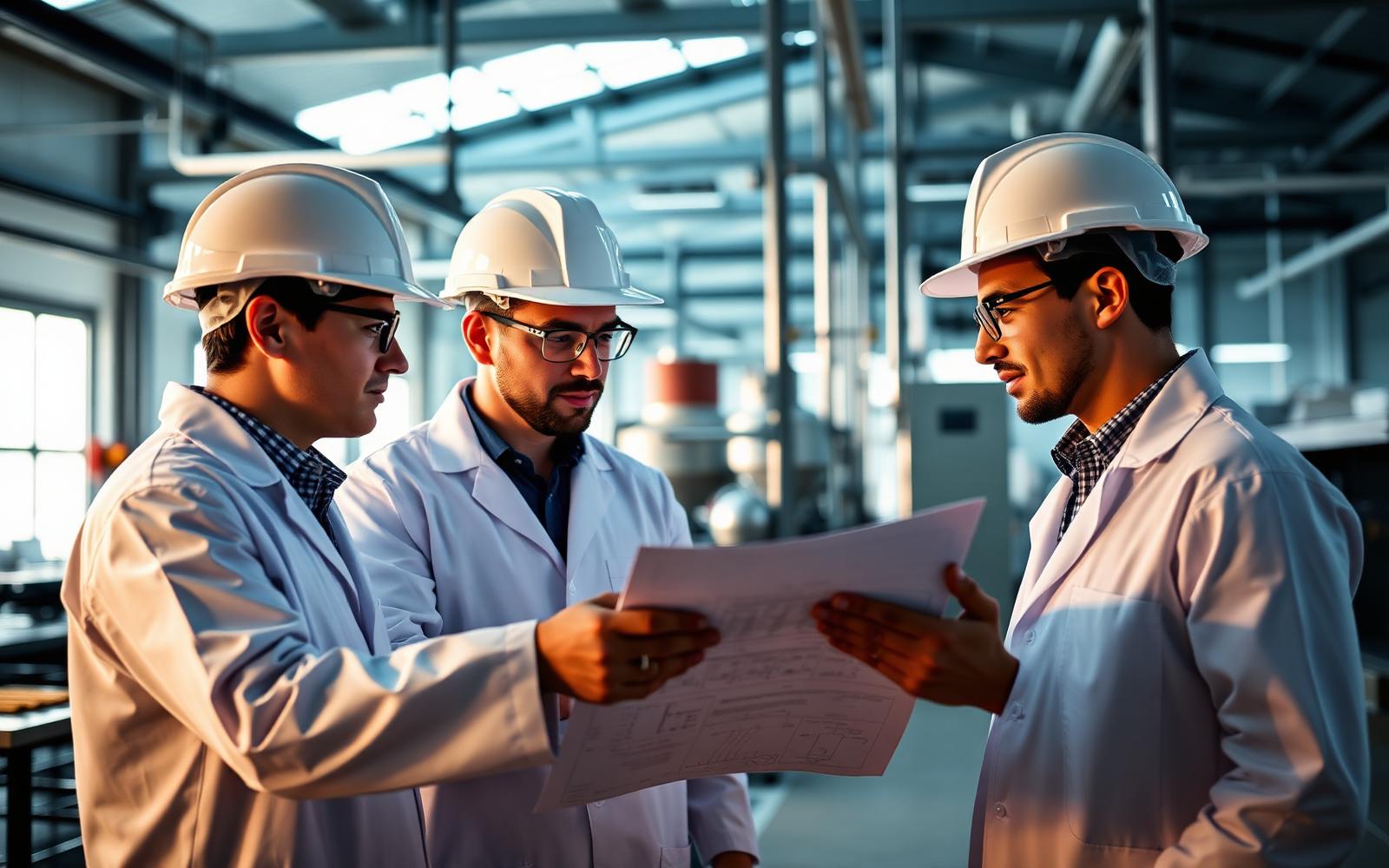 Equipe técnica da Total Foods em uma planta industrial